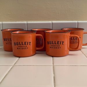 **SET OF 5** Brand New Bulleit Frontier Whiskey Mugs